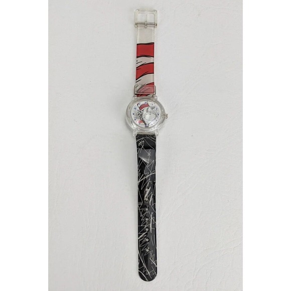 Vintage Dr. Seuss Cat in the Hat Watch Authentic T ick Tock Time Tickers - Picture 3 of 9